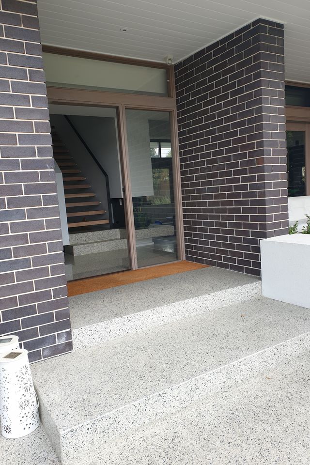 New entry glass panel installed — Ardross, after